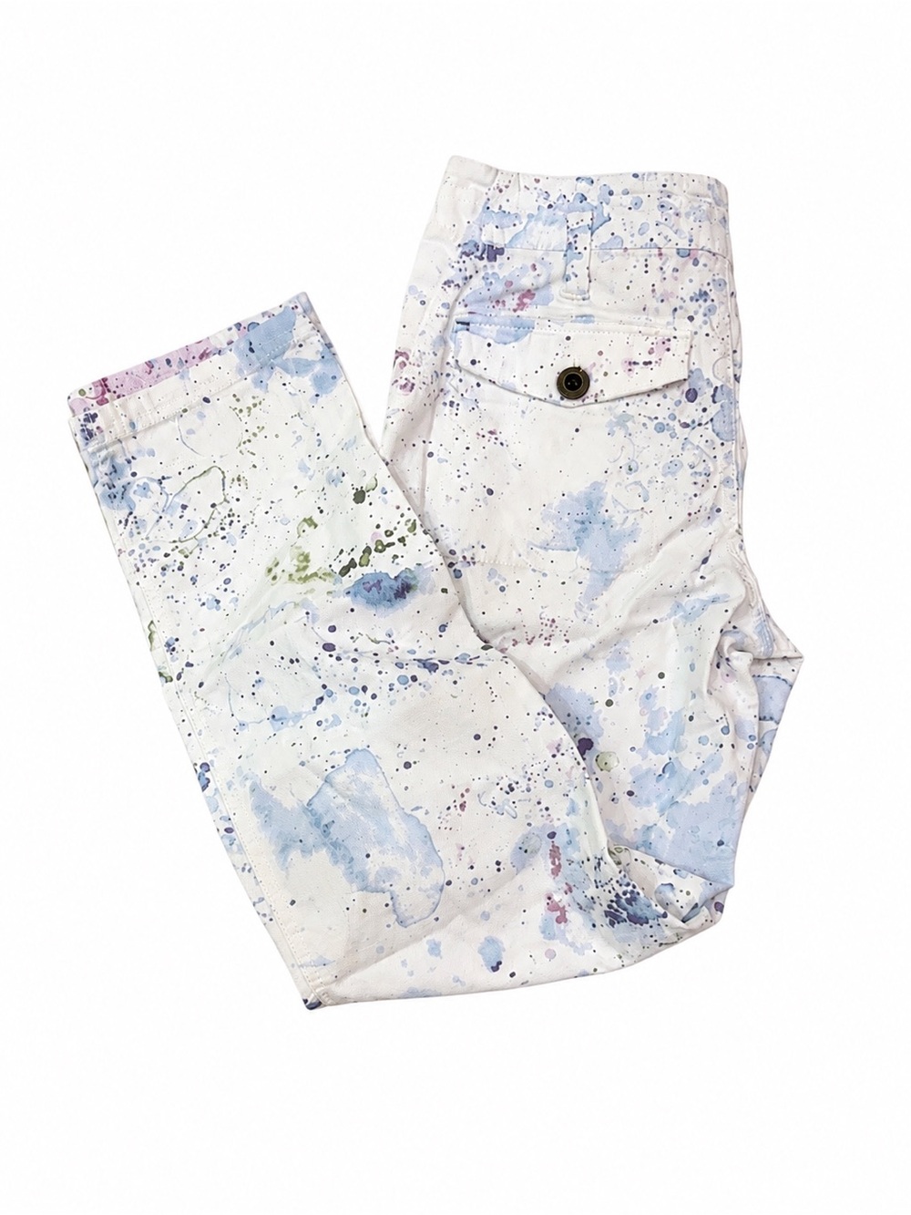 Anthropologie The Wanderer Paint Splatter Cargo Pants Size 25